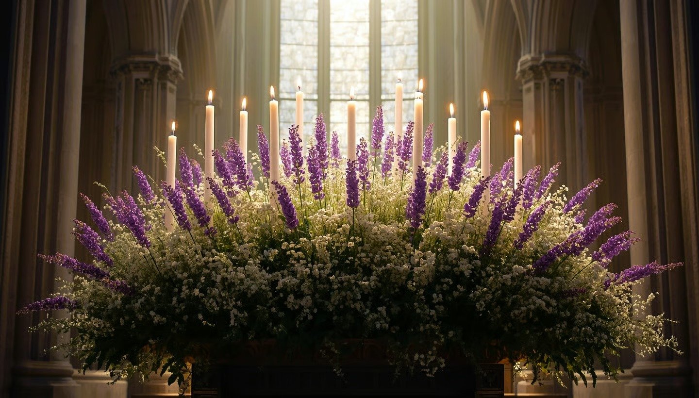 "Save-Forever" Lavender Wedding Flowers - Image 9