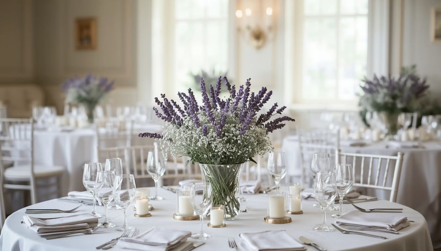 "Save-Forever" Lavender Wedding Flowers - Image 11