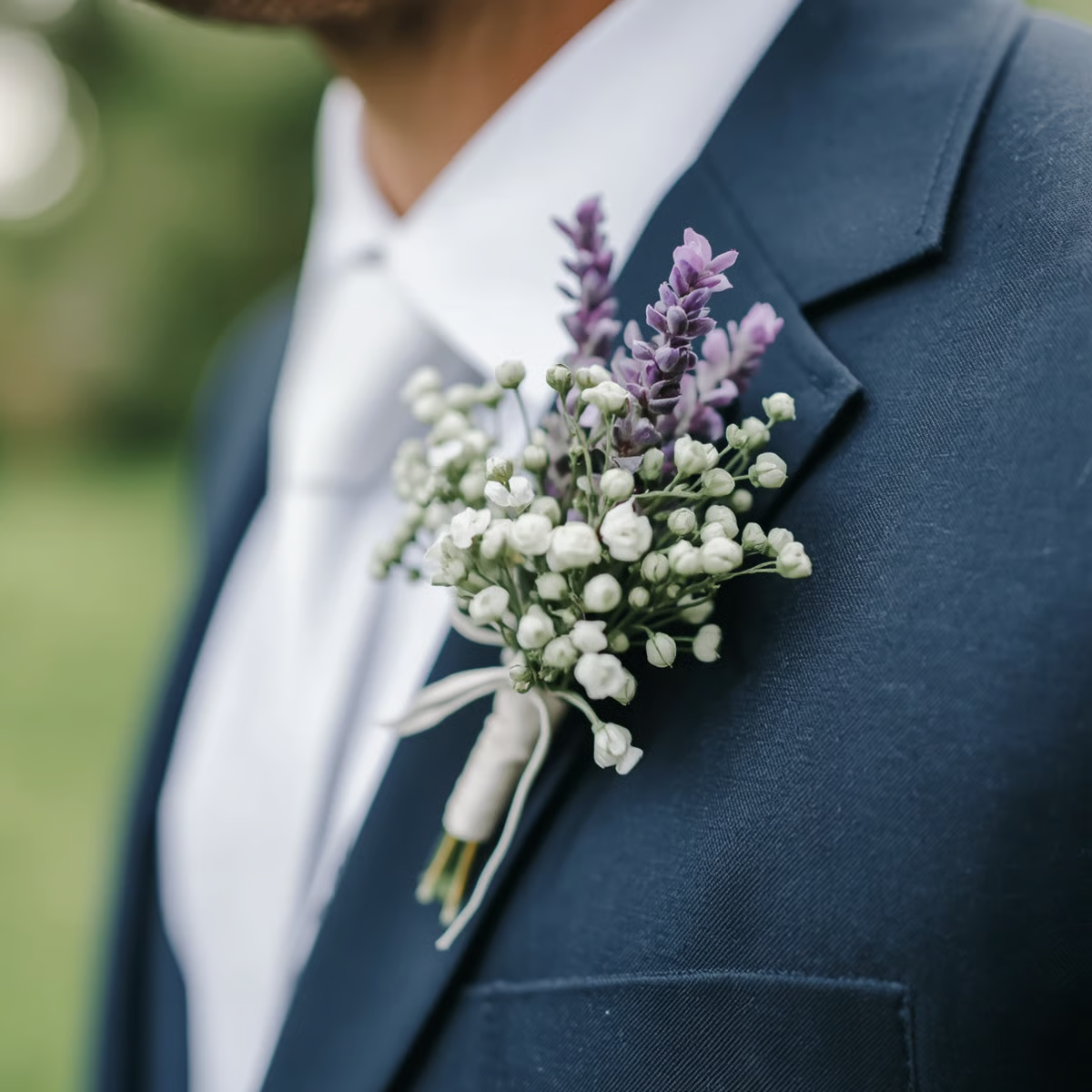 "Save-Forever" Lavender Wedding Flowers - Image 12
