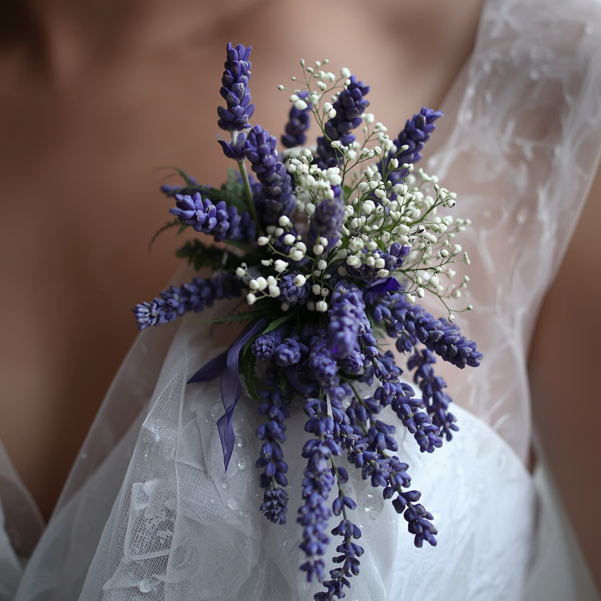 "Save-Forever" Lavender Wedding Flowers - Image 8