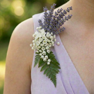 Lavender corsage