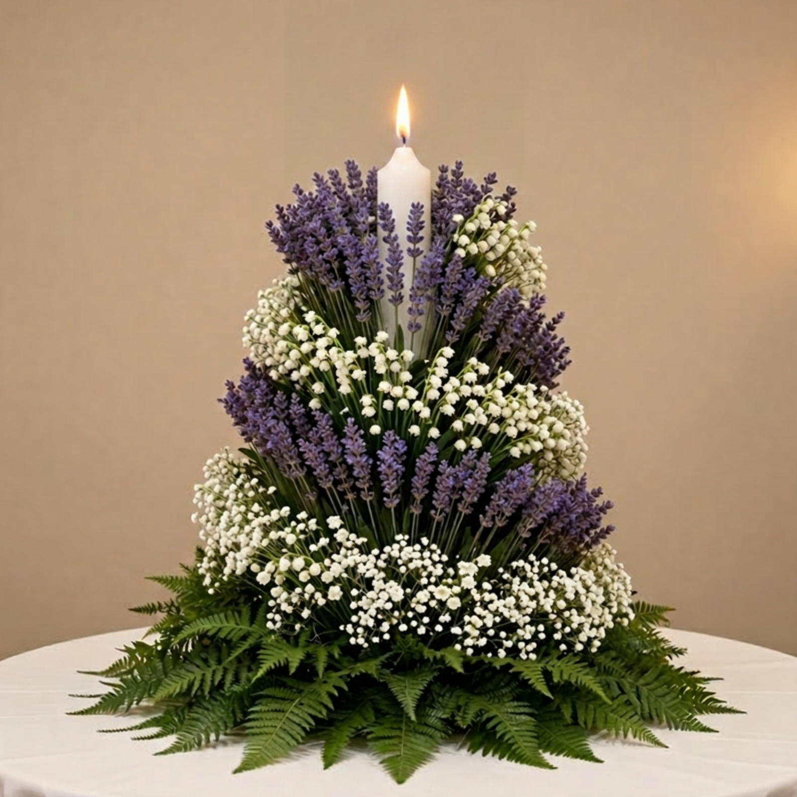 Lavender Guest Table Arrangement