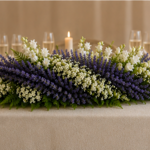 Lavender Head Table Arrangement