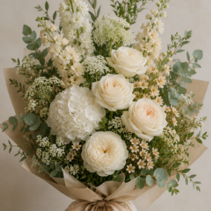 Formal Creams Bouquet Wrapped